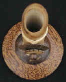 coconut shell candle holder