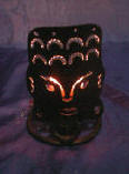 wrought iron handicraft iron candle holder by art export bali indonesia