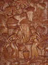 wood panel, bali indonesia, at